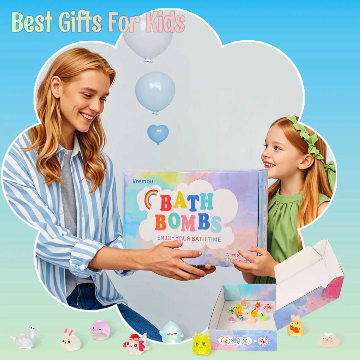 Bath Bombs for Kids with Toys Inside dithco