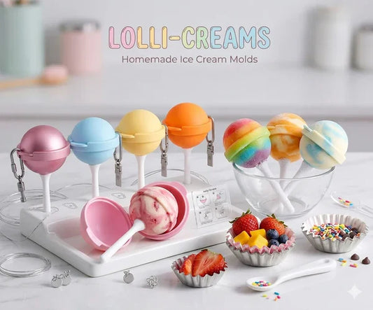 Lollipop Ice Cream Maker, homemade popsicle molds (5 pcs )
