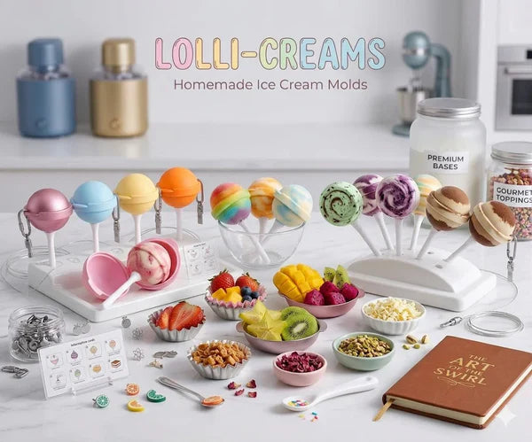 Lollipop Ice Cream Maker, homemade popsicle molds (5 pcs )