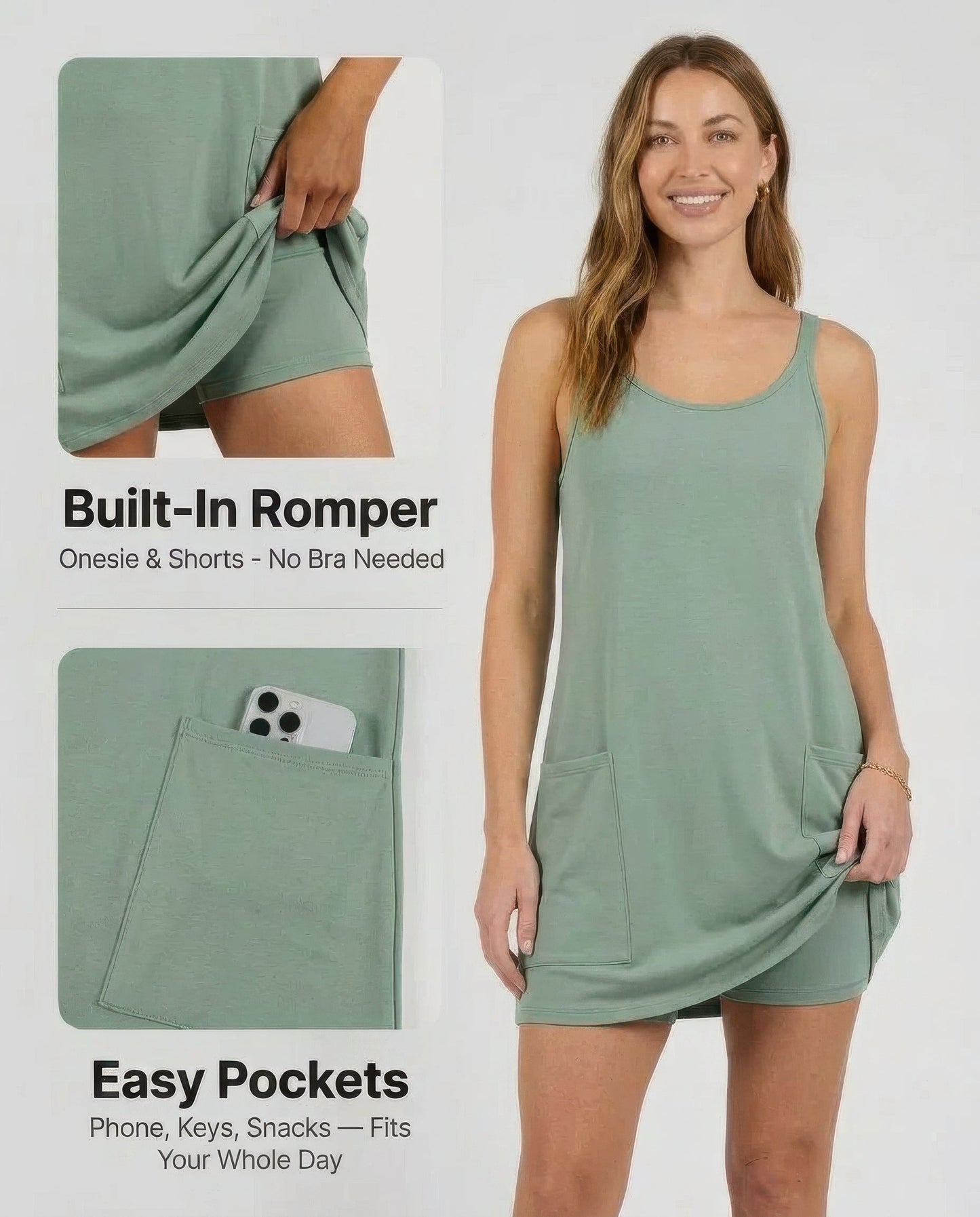 The Everyday Dress - Built-In Romper