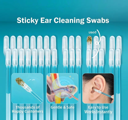 Sticky Ear Cleaning Sticks - Gentle, Visible Ear Care