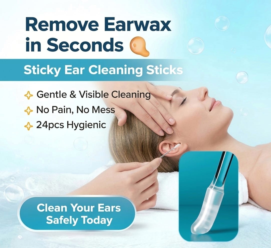 Sticky Ear Cleaning Sticks - Gentle, Visible Ear Care
