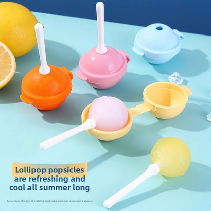 Lollipop Ice Cream Maker, homemade popsicle molds (5 pcs )